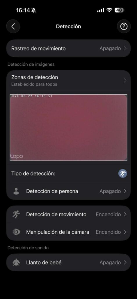 Tapo C210 Detección IA