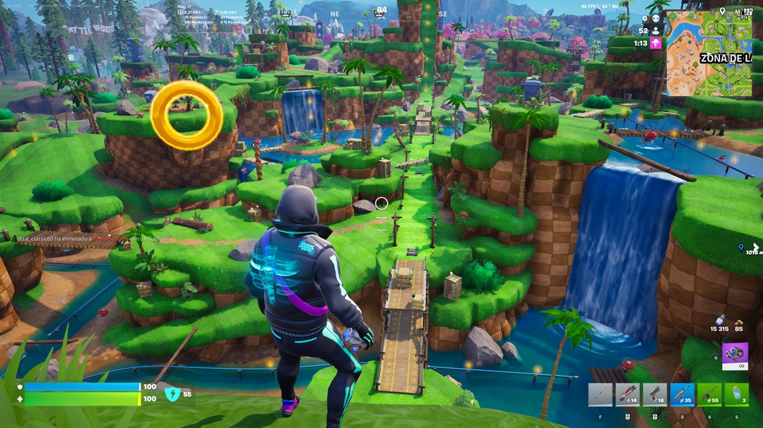 Sonic en Fortnite